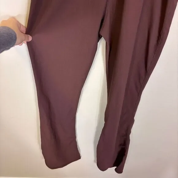 Wilo Brown Ribbed Wide Leg Athletic Jumpsuit Medium - Picture 7 of 9